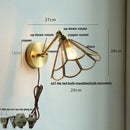 GobekUsa Clear Glass LED Wall Lights with Pull Chain Switch.