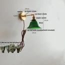 GobekUsa Clear Glass LED Wall Lights with Pull Chain Switch.