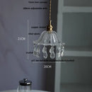 GobekUsa Clear Glass LED Pendant Lights for Home Decor and Lighting