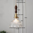 GobekUsa Clear Glass LED Pendant Lights for Home Decor and Lighting