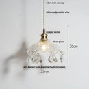 GobekUsa Clear Glass LED Pendant Lights for Home Decor and Lighting