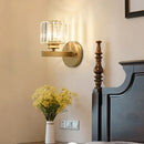 GobekUsa Crystal Glass Wall Sconce for Bedroom & Living Room Lighting