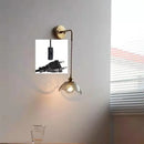 GobekUsa Gray Glass LED Bathroom Mirror Sconce Wall Lamp Lighting
