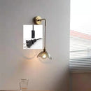 GobekUsa Gray Glass LED Bathroom Mirror Sconce Wall Lamp Lighting