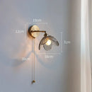 GobekUsa Gray Glass LED Bathroom Mirror Sconce Wall Lamp Lighting