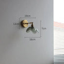 GobekUsa Gray Glass LED Bathroom Mirror Sconce Wall Lamp Lighting