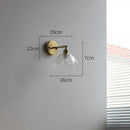 GobekUsa Gray Glass LED Bathroom Mirror Sconce Wall Lamp Lighting