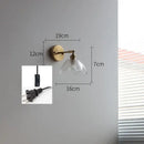 GobekUsa Gray Glass LED Bathroom Mirror Sconce Wall Lamp Lighting