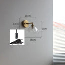 GobekUsa Gray Glass LED Bathroom Mirror Sconce Wall Lamp Lighting