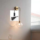 GobekUsa Gray Glass LED Bathroom Mirror Sconce Wall Lamp Lighting