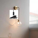 GobekUsa Gray Glass LED Bathroom Mirror Sconce Wall Lamp Lighting