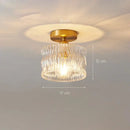 GobekUsa Glass Shade Pendant Ceiling Lamp for Kitchen Aisle Bedroom LED Lights Fixtures