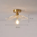 GobekUsa Glass Shade Pendant Ceiling Lamp for Kitchen Aisle Bedroom LED Lights Fixtures