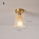 GobekUsa Glass Shade Pendant Ceiling Lamp for Kitchen Aisle Bedroom LED Lights Fixtures