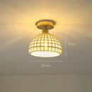 GobekUsa Glass Shade Pendant Ceiling Lamp for Kitchen Aisle Bedroom LED Lights Fixtures