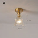 GobekUsa Glass Shade Pendant Ceiling Lamp for Kitchen Aisle Bedroom LED Lights Fixtures
