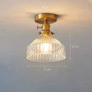 GobekUsa Glass Shade Pendant Ceiling Lamp for Kitchen Aisle Bedroom LED Lights Fixtures