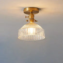 GobekUsa Glass Shade Pendant Ceiling Lamp for Kitchen Aisle Bedroom LED Lights Fixtures