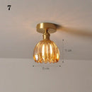GobekUsa Glass Shade Pendant Ceiling Lamp for Kitchen Aisle Bedroom LED Lights Fixtures
