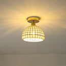 GobekUsa Glass Shade Pendant Ceiling Lamp for Kitchen Aisle Bedroom LED Lights Fixtures