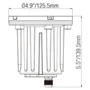 Brass Inground Lights for MR16 Bulbs with Brass and PVC Construction