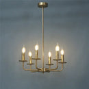 GobekUsa Iron Art Chandelier Lights for Dining Living Room Kitchen - E14 Candle Fixtures
