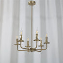 GobekUsa Iron Art Chandelier Lights for Dining Living Room Kitchen - E14 Candle Fixtures