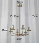 GobekUsa Iron Art Chandelier Lights for Dining Living Room Kitchen - E14 Candle Fixtures