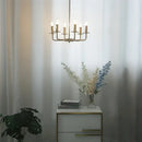 GobekUsa Iron Art Chandelier Lights for Dining Living Room Kitchen - E14 Candle Fixtures