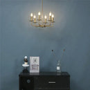 GobekUsa Iron Art Chandelier Lights for Dining Living Room Kitchen - E14 Candle Fixtures