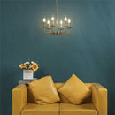 GobekUsa Iron Art Chandelier Lights for Dining Living Room Kitchen - E14 Candle Fixtures