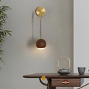 GobekUsa LED Walnut Wood Wall Light Sconce with Adjustable Acrylic Lamparas