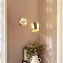 GobekUsa Brass Metal Geometry Wall Sconce - Modern 1 Bulb Light Fixture for Dining Room