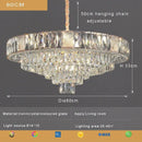 GobekUsa Crystal Ceiling Chandelier for Home Decoration in Living Room & Bedroom
