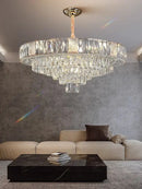 GobekUsa Crystal Ceiling Chandelier for Home Decoration in Living Room & Bedroom