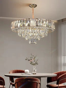 GobekUsa Crystal Ceiling Chandelier for Home Decoration in Living Room & Bedroom