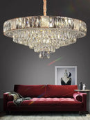 GobekUsa Crystal Ceiling Chandelier for Home Decoration in Living Room & Bedroom