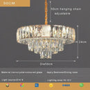GobekUsa Crystal Ceiling Chandelier for Home Decoration in Living Room & Bedroom