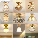 GobekUsa Brass Scallop Semi Flush Mount Ceiling Light