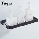 GobekUsa Brass Square Bathroom Shower Rack Wall Mounted Corner Shelf