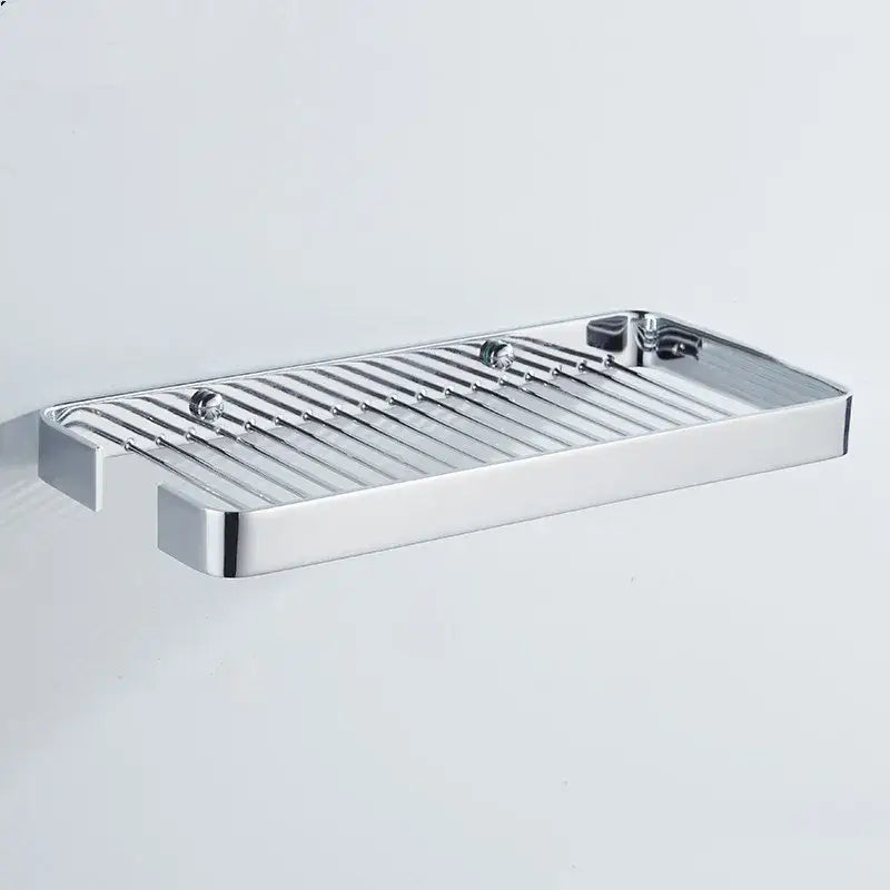 GobekUsa Brass Square Bathroom Shower Rack Wall Mounted Corner Shelf, photo 10 of 10