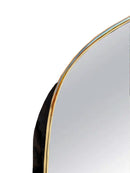 Asymmetrical Antique Brass Mirror - Handcrafted Irregular Brass Mirror