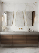 Gold Wall Brass Mirror - Triangle Mirror