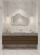 Cloud Mirror - Antique Brass Wall Mirror