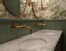 Wall Mounted Brass Faucet - Unlacquered Brass Bathroom Faucet
