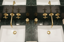 Unlacquered Brass Bathroom Faucet - Antique Brass Bathroom Faucets