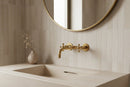 Unlacquered Brass Bathroom Faucet - Wall Mounted Faucet