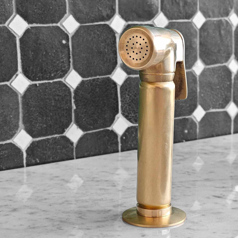 Kitchen Unlacquered Brass Hand Sprayer