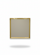 Gold Square Mirror - Unlacquered Brass Mirror