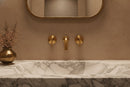 Wall-Mounted Brass Bathroom Faucet With Rough in Valve